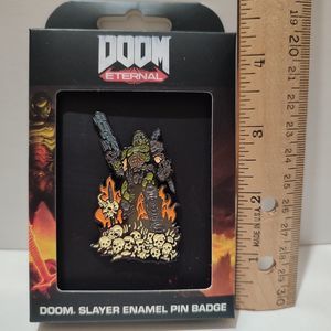Doom Slayer Limited Edition Enamel Pin Official Bethesda Collectible Brooch